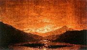 Caspar David Friedrich Mountainous River Landscape Spain oil painting artist